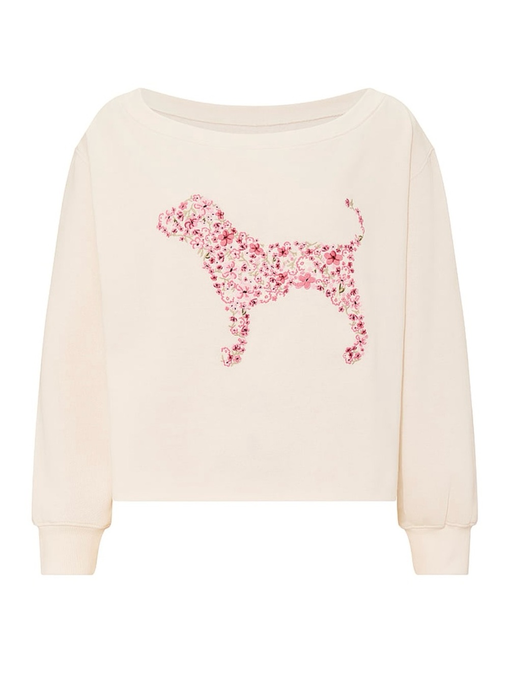 VICTORIA’S SECRET PINK Off Shoulder Sweatshirt.